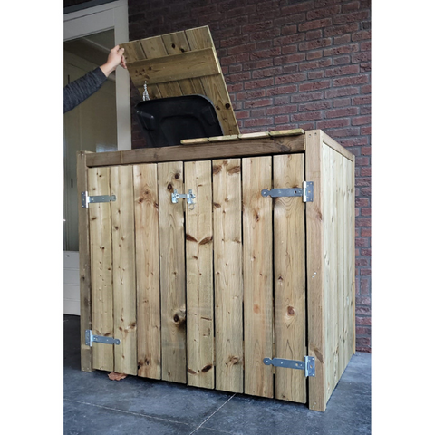 Container Ombouw Hout Volente 2 Containers -Kliko Ombouw - Dubbel Walter