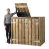 Container Ombouw Hout Volente 2 Containers -Kliko Ombouw - Dubbel Walter