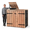 Container Ombouw HoutVolente 2 Containers - Kliko Ombouw - Dubbel Yente