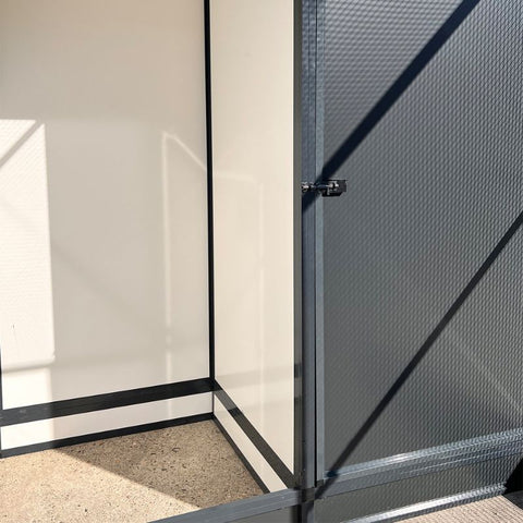 Konijnenren Aluminium Glorenza Noor met Nachthok en Douglas Staanders - diverse afmetingen en gaastypes