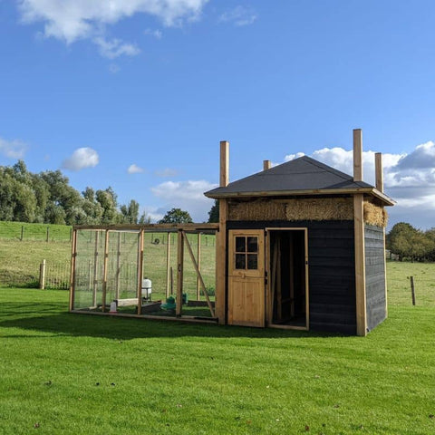 konijnenhok hooiberg an xl mt ren voorkant houten deur open 