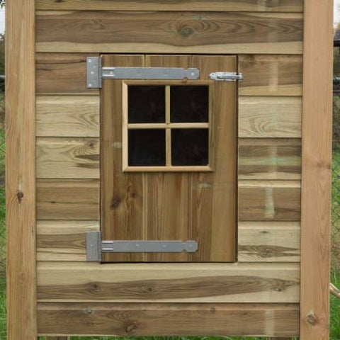 hoog konijnenhok hooiberg deur voldux 125x125x220cm