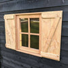 groot konijnenhok Hooiberg Sanne XL met Ren voldux raam 615x330x350cm