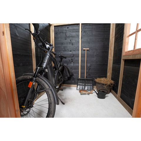 Konijnenhok met Schuilstal en houten schuur Volente Jan - 564x196x208cm