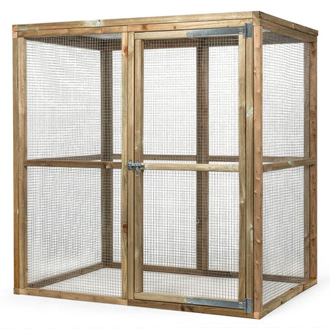 konijnenren_Glorenza-voiliere-buitenren- houten deur- konijn 179x121x183cm-