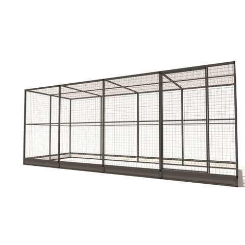zwart konijnenren aluminium gaas Glorenza Morsrand XXL