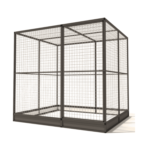 zwart konijnenren aluminium gaas Glorenza Morsrand