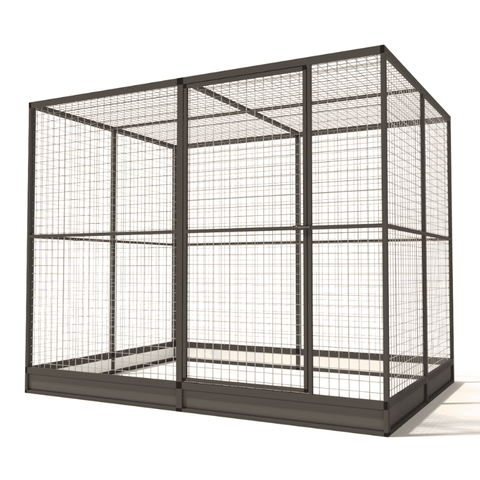 zwart konijnenren aluminium gaas Glorenza Morsrand